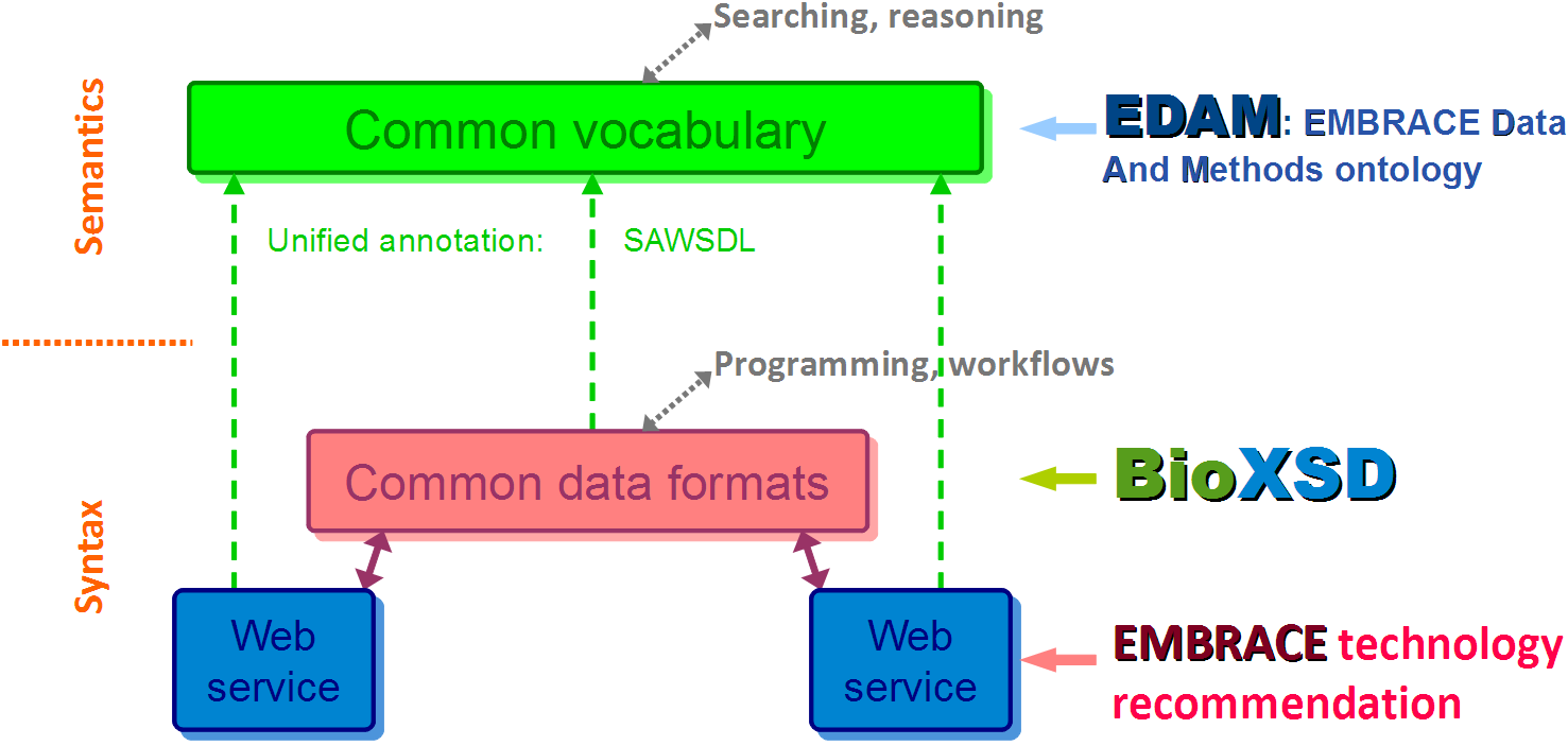 Diagram of EMBRACE standards